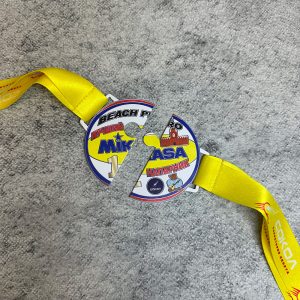 Медали-половинки из металла с УФ печатью